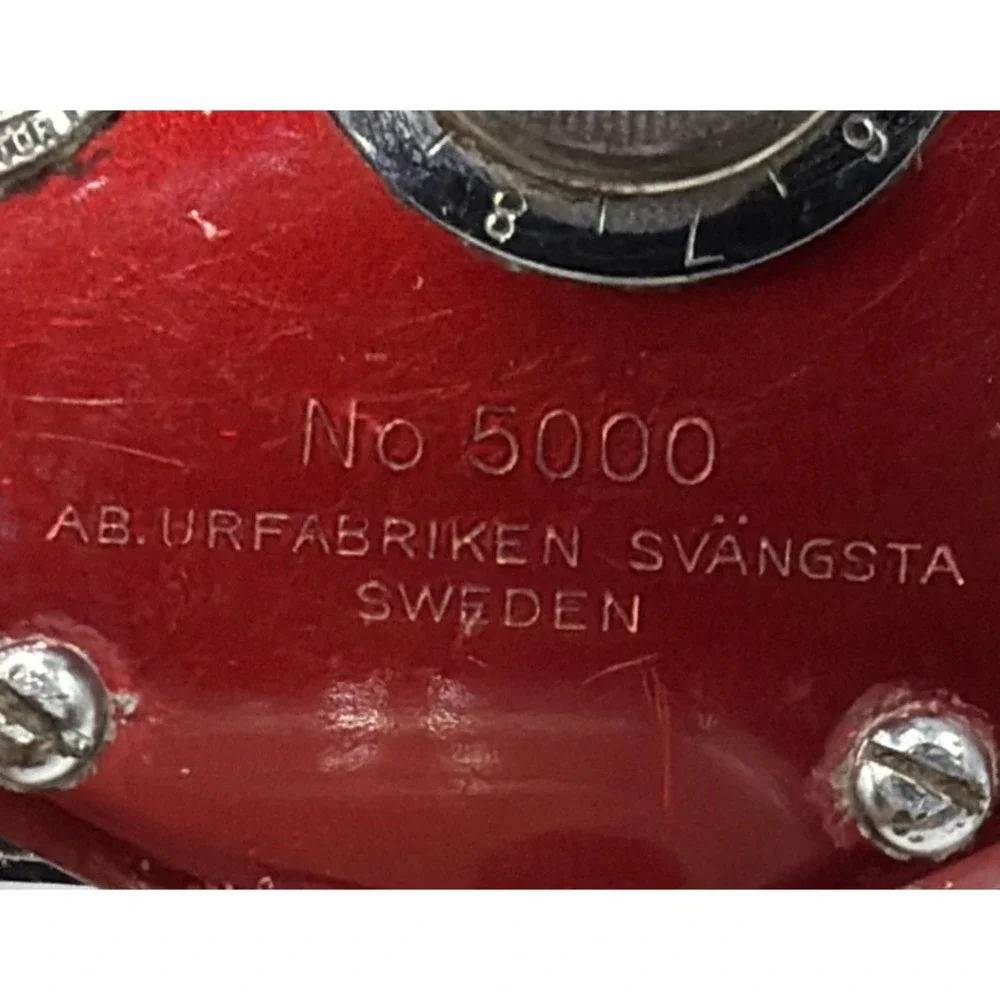 Abu Garcia Ambassador 5000 Baitcasting Reel Red 594178. Made In Sweden